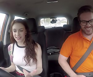 Fake Driving School USA babe Anna De Ville gets UK anal sex