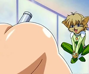 Captive anime with big tits ass licked and fucked