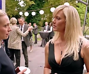 Anna Schudt - busty MILF in dress, Dekollete